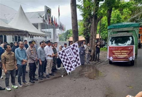 Pj Wali Kota Parepare Lepas Distribusi Logistik Pemilu Fajar Sulsel