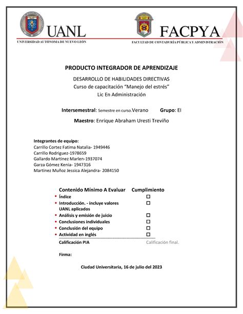 PIA Desarrollo De Habilidades PRODUCTO INTEGRADOR DE APRENDIZAJE