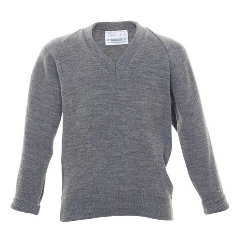 School Jumper In Grey Coes
