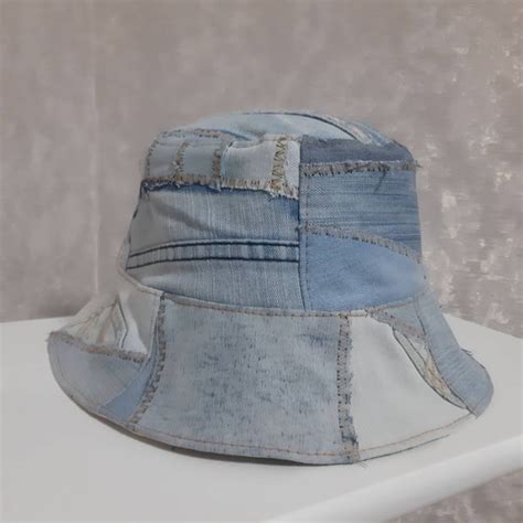 Patchwork Bucket Hat Etsy