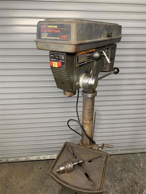 Craftsman 15″ Drill Press With 58″ Chuck Fh Machinery Inc