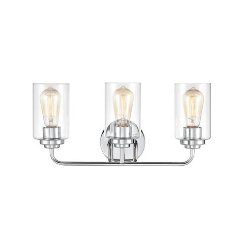 Millennium Lighting 3 Light Bathroom Vanity Fixture With Clear Glass