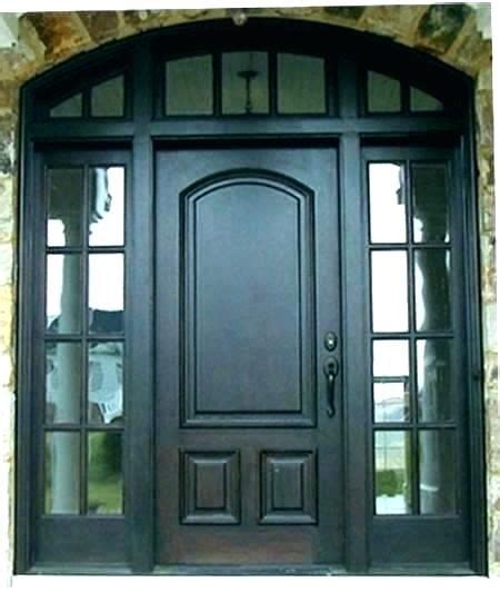 Fiberglass Entry Door With Sidelights And Transom Glass Door Ideas