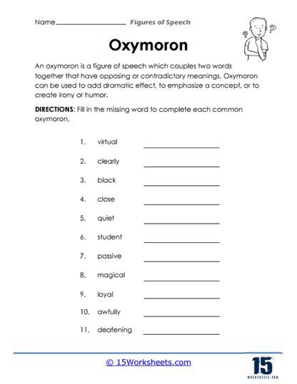 Figures Of Speech Worksheets 15 Worksheets