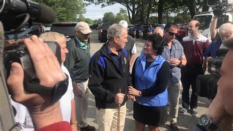 Former President George W Bush Attends Maine Golf Fundraiser Named