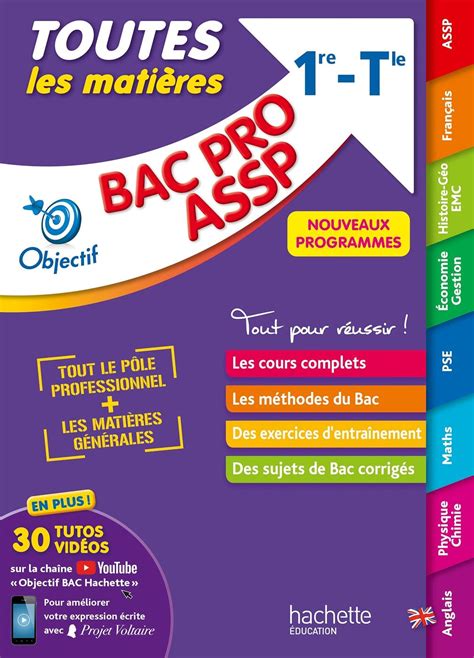 Objectif Bac Pro Assp Re Et Term Toutes Les Mati Res Bac