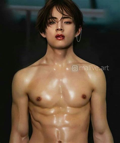 Taehyung Bts Fanarts Chicos Coreanos Atractivos Fotos De Abdomen