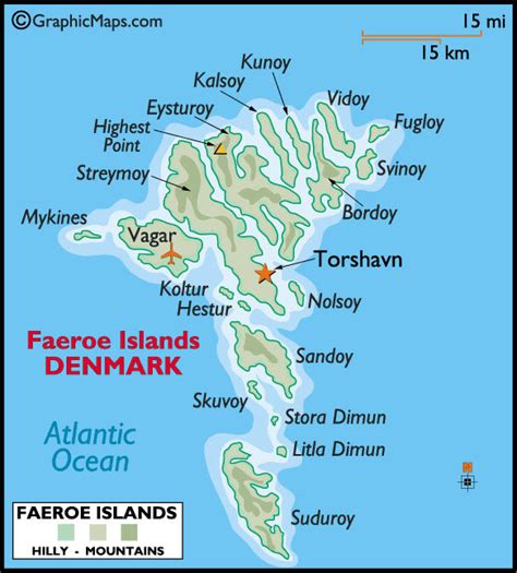 Faerské Ostrovy Mapa | MAPA