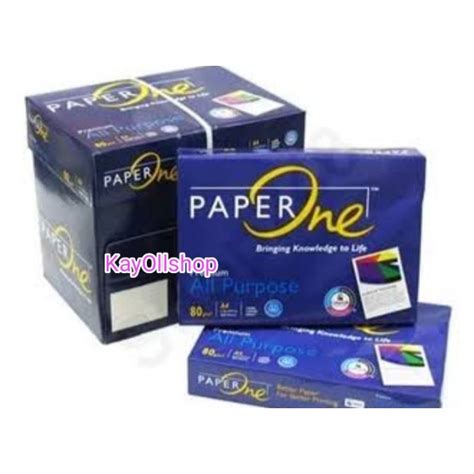 Jual Kertas HVS PAPER ONE All Purpose A4 80 GR GSM PAPERONE 1 DUS 5