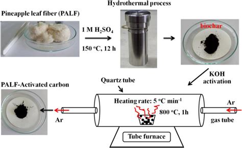 Schematic Illustration Of The Preparation Of The Porous Carbon From