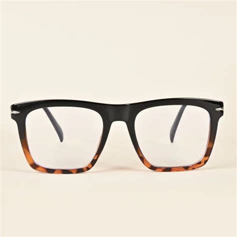 Goeye Tr90 Black And Demi Brown Square Eyeglasses For Men And Women Ej85203ge1322 At Rs 280piece