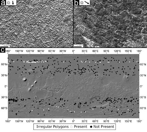 Figure From Thermal Contraction Crack Polygons On Mars