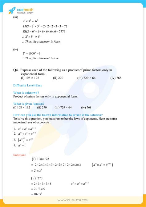 Ncert Solutions Class Maths Chapter Exponents And Powers