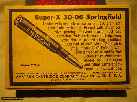 Western Super-X 30-06 Springfield Cartridge Boxes
