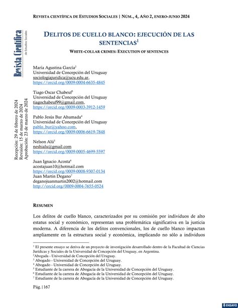 Pdf Delitos De Cuello Blanco Ejecuci N De Las Sentencias