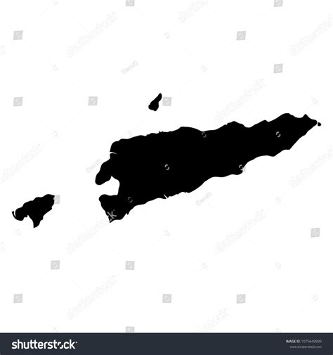 Black Silhouette Country Borders Map East