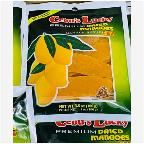 Cebus Lucky PREMIUM DRIED MANGOES MANGUE SÈCHE CHEW 100g Shopee