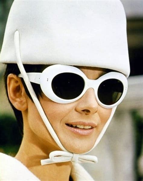 1960s Audrey Hepburn White Sunglasses Audrey Hepburn 60s Glasses