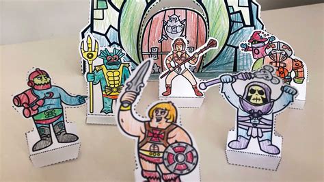 He Man Fan Creates Paper Minis You Can Print And Color Yourself