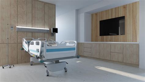 Premium Photo | Hospital bed in luxury room design