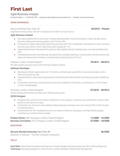 15 Business Analyst Resume Examples For 2024 Resume Worded