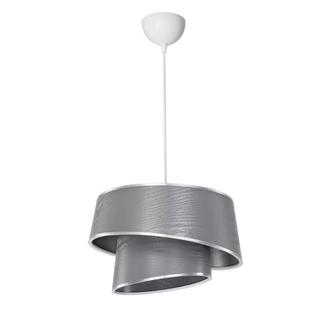 Lampada Da Soffitto Lima Mdl Con Paralume In Tessuto Grigio