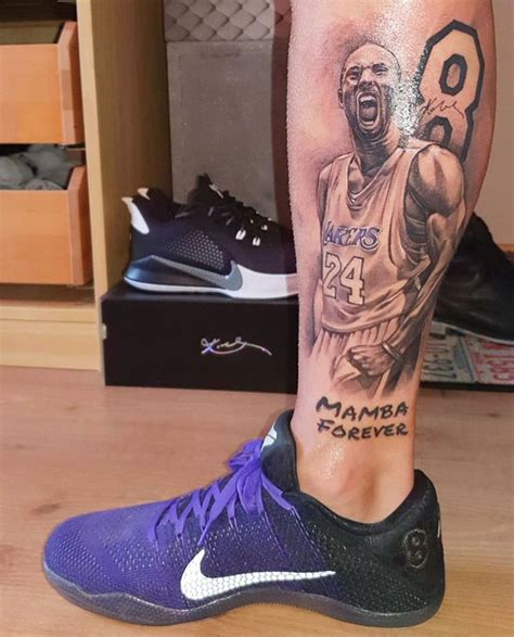 Kobe Tattoo Tribute Tattoos Leg Tattoo Men Kobe Bryant Tattoos