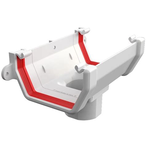 Freeflow 114mm Square Gutter Running Outlet