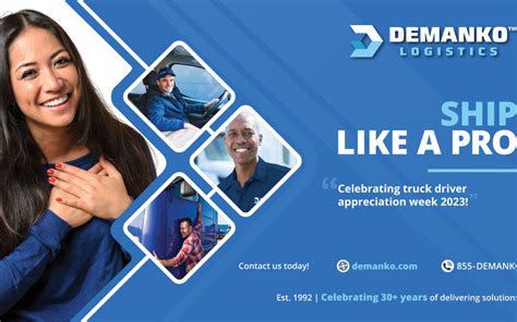 Truck Driver Appreciation Week Demanko Logistics