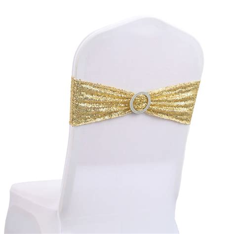 10X Spandex Stretch Chair Sash Chair Cover Decoration For Wedding Party