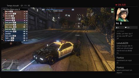 Live GTA5 PS4 RP Session Venez Nombreux YouTube