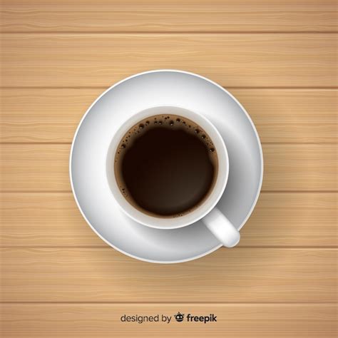 Coffee Cup Vector Top View