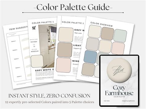 Sherwin Williams Cozy Farmhouse Color Palette Sherwin Etsy