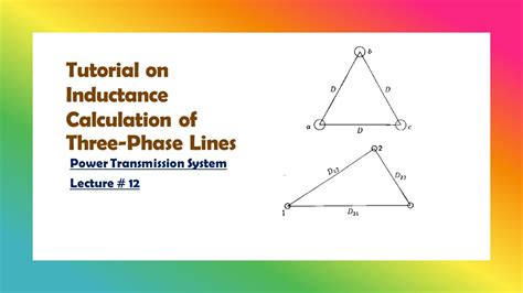 Power Transmission 12 Tutorial On Inductance Calculation Of A Three Phase Transmission Line