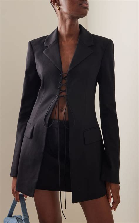 Gardner Lace Up Stretch Wool Blazer By Altuzarra Moda Operandi