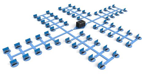 Computer Cluster Stock Illustration Illustration Of Telecommunication