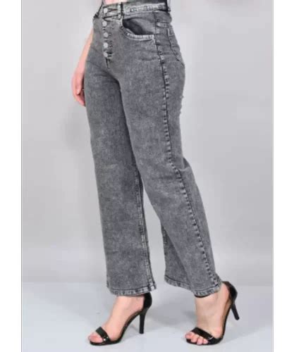 Regular Women Flared Mid Rise Grey Jeans Button At Rs 360piece In New Delhi