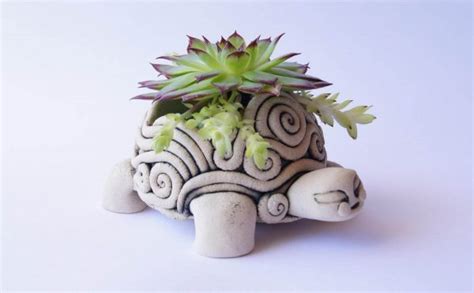 Tortuga Maceta Ceramicaespiral