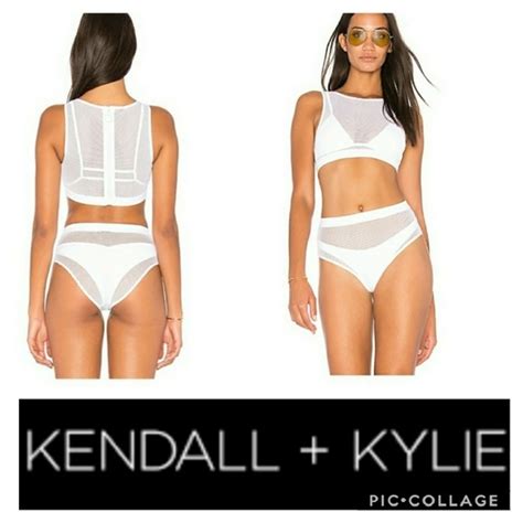 Kendall Kylie Swim Kendallkylie X Revolve White Mesh Bikini 4