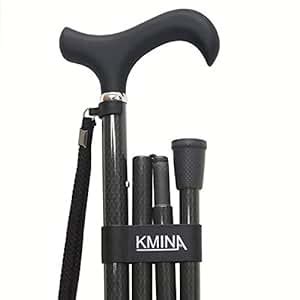 Kmina Folding Walking Sticks For Women And Men Carbon Fibre Walking