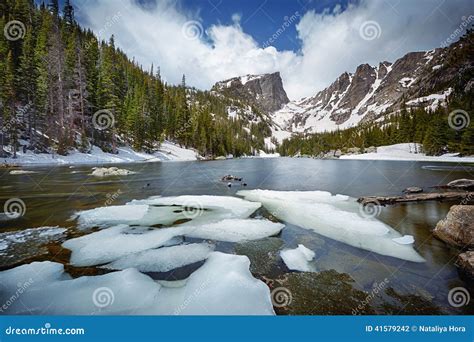 Dream Lake At The Rocky Mountain National Park Stock Photo Image Of