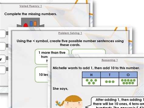 Year 3 Maths 1 10 100 More Or Less Lesson Autumn Block 1 By Classroom Secrets Teaching