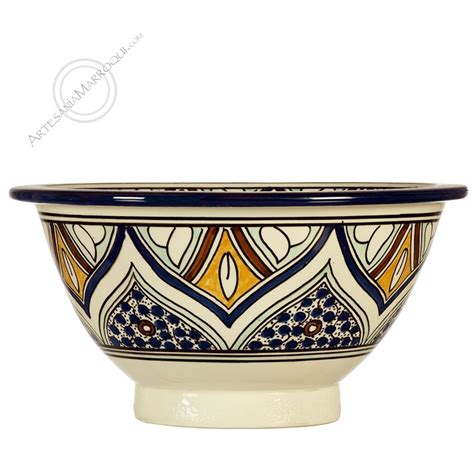 Arab Ceramic Washbasin 30 Cm Full Drawing