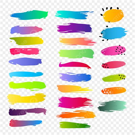 Color Brush Stroke Vector Design Images Colorful Gradient Color Brush Stroke Splash Gradient