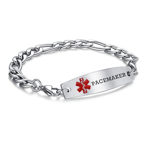 7 5 In Interchangeable Medical Alert Bracelets For Men Women Stainless