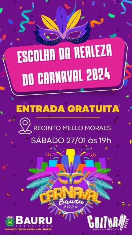 Concurso Que Elege Realeza Do Carnaval Acontece Neste S Bado