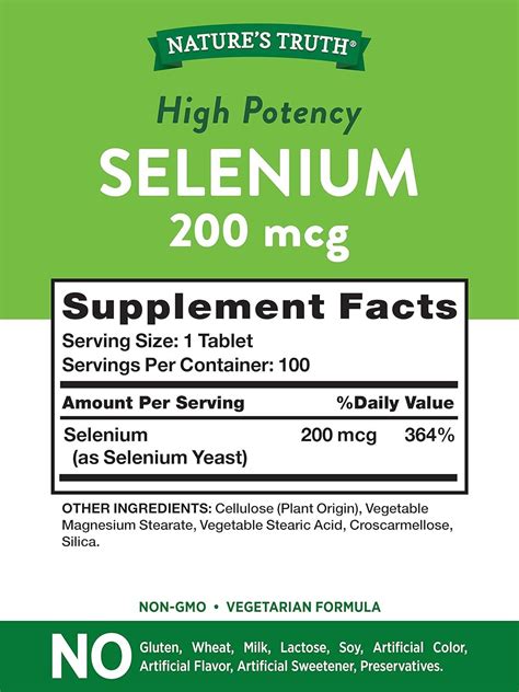 Natures Truth Selenium 200 Mcg Supplements 100 Count Buy Now With