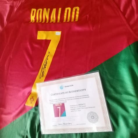 Cristiano Ronaldo Signed Autographed Team Portugal Jersey Shirt COA