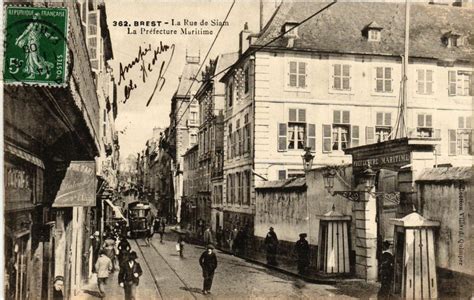 Brest La Rue de Siam La Prefecture Muritime à Brest Cartorum