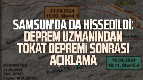 Samsun da da hissedildi Deprem Uzmanı Dr Ramazan Demirtaş tan Tokat